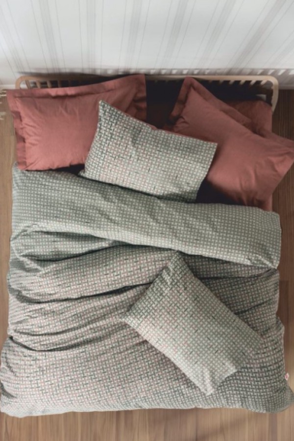 Cotton Box Tek Kişilik Petite Nevresim Takımı Mote Kiremit Cotton Box Tek Kişilik Petite Nevresim Takımı Mote Kiremit