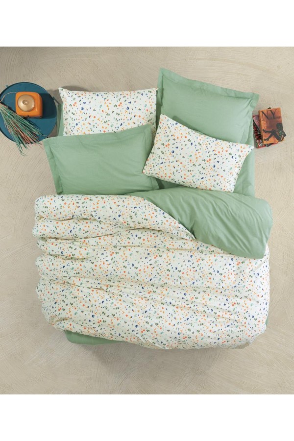 Cotton Box Tek Kişilik Petite Nevresim Takımı Lola Yeşil Cotton Box Tek Kişilik Petite Nevresim Takımı Lola Yeşil