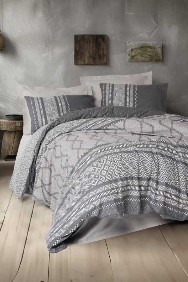 Cotton Box Toprak Çift Kişilik Nevresim Takımı Tonnia Vizon