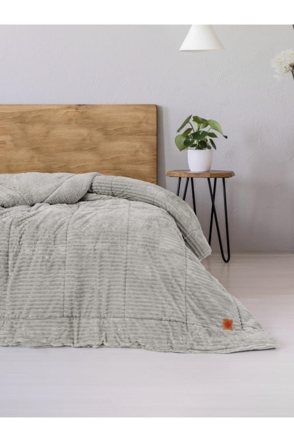 Cotton Box Wave Gri Çift Kişilik Yorgan