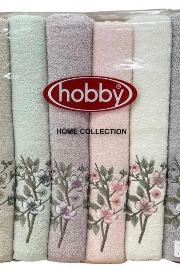 Hobby 50x85cm 12'li Nakışlı Havlu Camelia Hobby 50x85cm 12'li Nakışlı Havlu Camelia