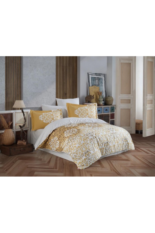 Hobby Çift Kişilik Poplin Nevresim Serenity Gold Hobby Çift Kişilik Poplin Nevresim Serenity Gold