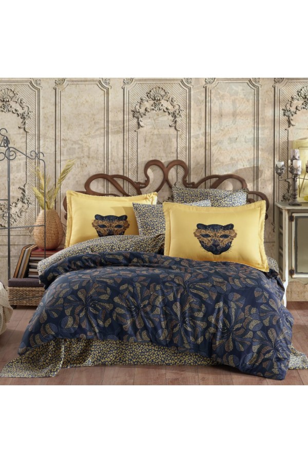 Hobby Çift Kişilik Saten Nevresim Caprice Sarı Hobby Çift Kişilik Saten Nevresim Caprice Sarı