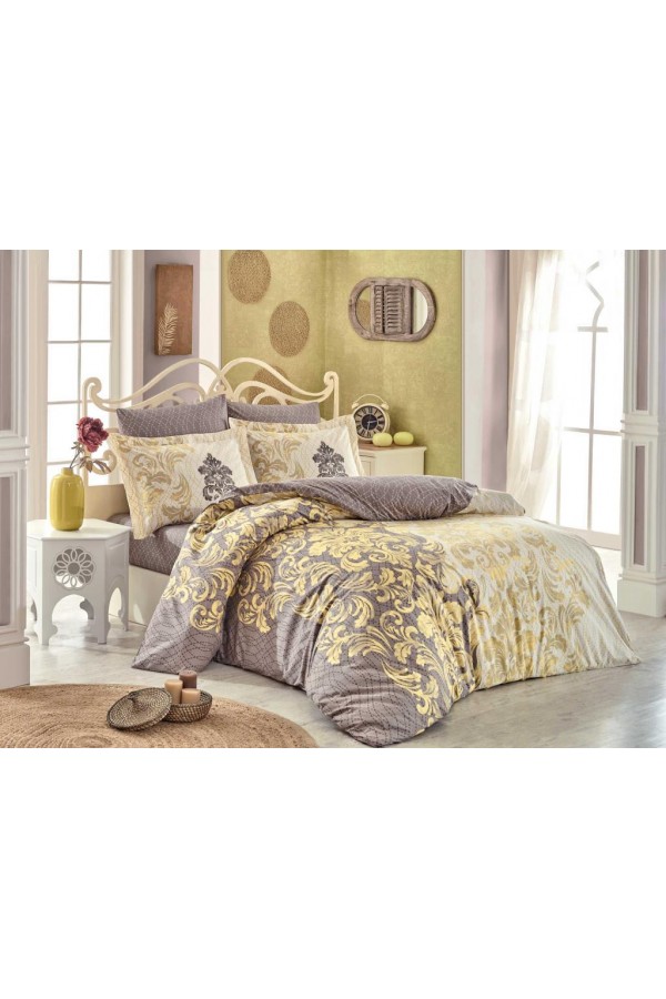 Hobby Çift Kişilik Poplin Nevresim Mirella Cappucino Hobby Çift Kişilik Poplin Nevresim Mirella Cappucino