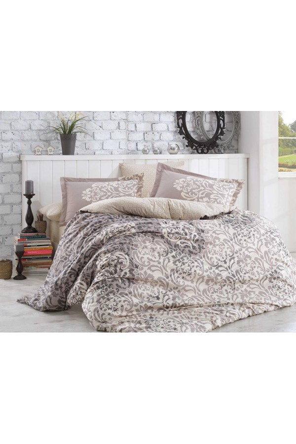 Hobby Çift Kişilik Poplin Nevresim Serenity Gri Hobby Çift Kişilik Poplin Nevresim Serenity Gri