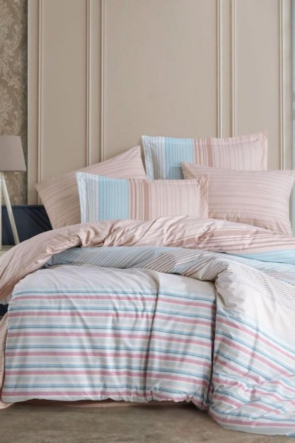 Hobby Çift Kişilik Poplin Nevresim Trella Turkuaz