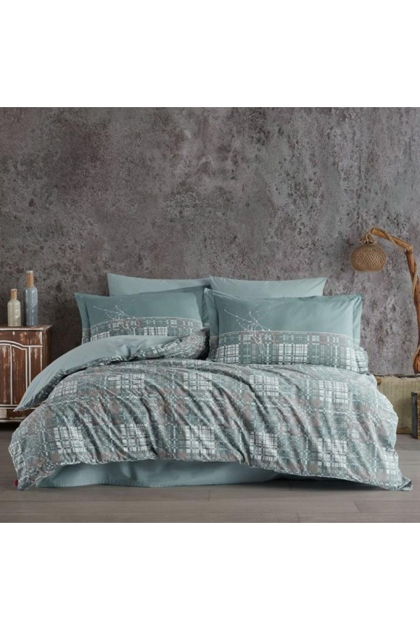 Hobby Çift Kişilik Poplin Nevresim Lucia Yeşil Hobby Çift Kişilik Poplin Nevresim Lucia Yeşil