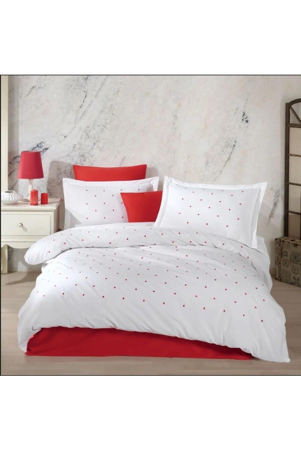 Hobby Çift Kişilik Poplin Premium Nakışlı Nevresim Lubow Beyaz 8698499179899 Hobby Çift Kişilik Poplin Premium Nakışlı Nevresim Lubow Beyaz 8698499179899