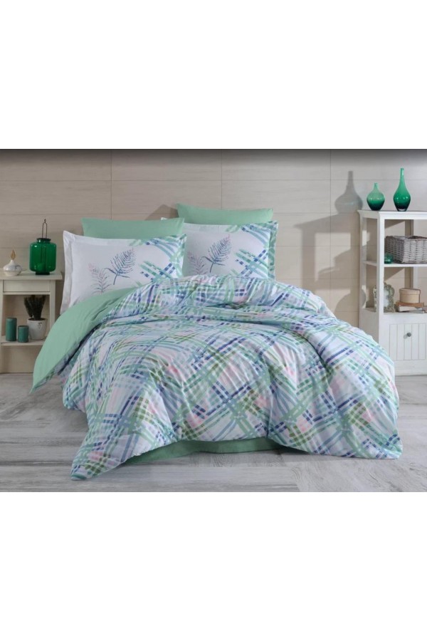 Hobby Çift Kişilik Ranforce Nevresim Takımı Irma Aqua