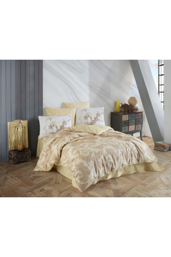 Hobby Çift Kişilik Ranforce Nevresim Takımı Avangarde Krem Hobby Çift Kişilik Ranforce Nevresim Takımı Avangarde Krem