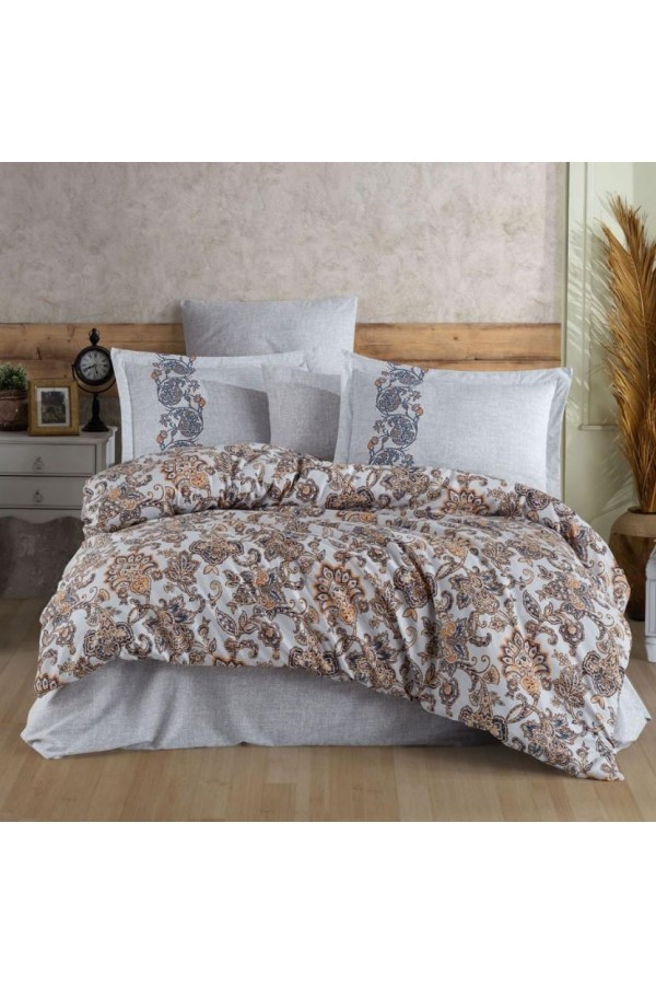 Hobby Çift Kişilik Ranforce Nevresim Takımı Elsa Gold