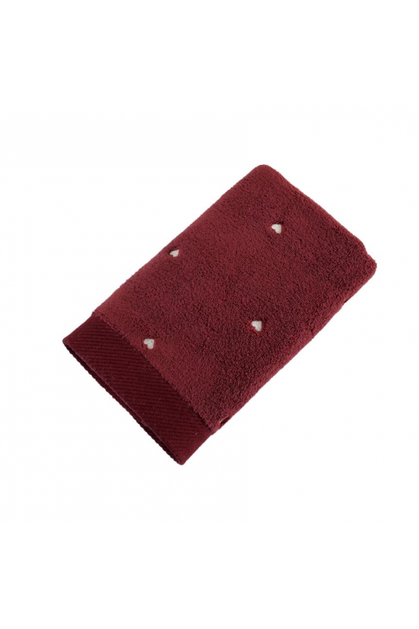 Hobby Lubow Love Fuşya Krem Nakışlı 50x90 6'lı Havlu Seti