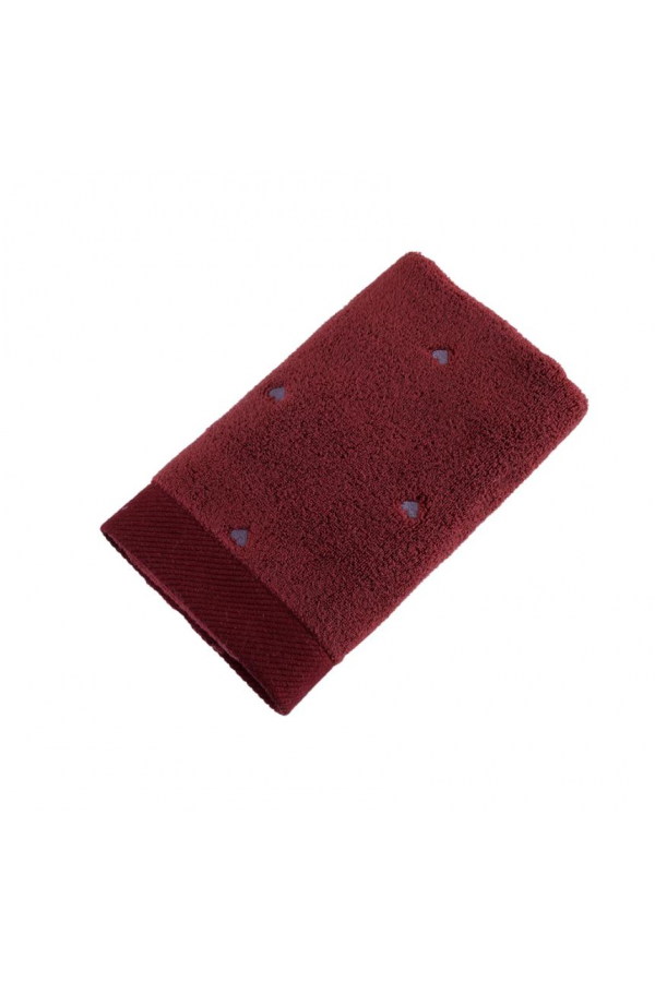 Hobby Lubow Love Fuşya Lila Nakışlı 50x90 6'lı Havlu Seti