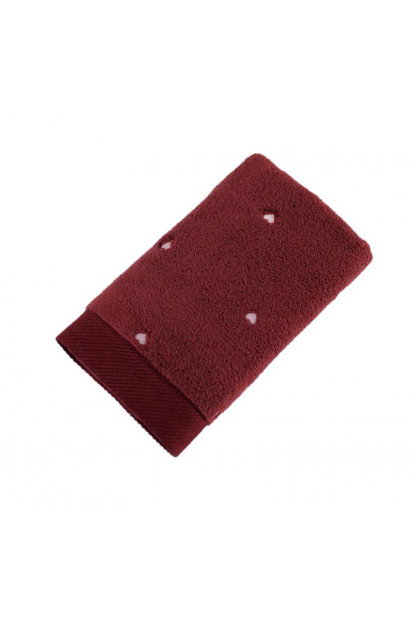 Hobby Lubow Love Fuşya Pudra Nakışlı 50x90 6'lı Havlu Seti