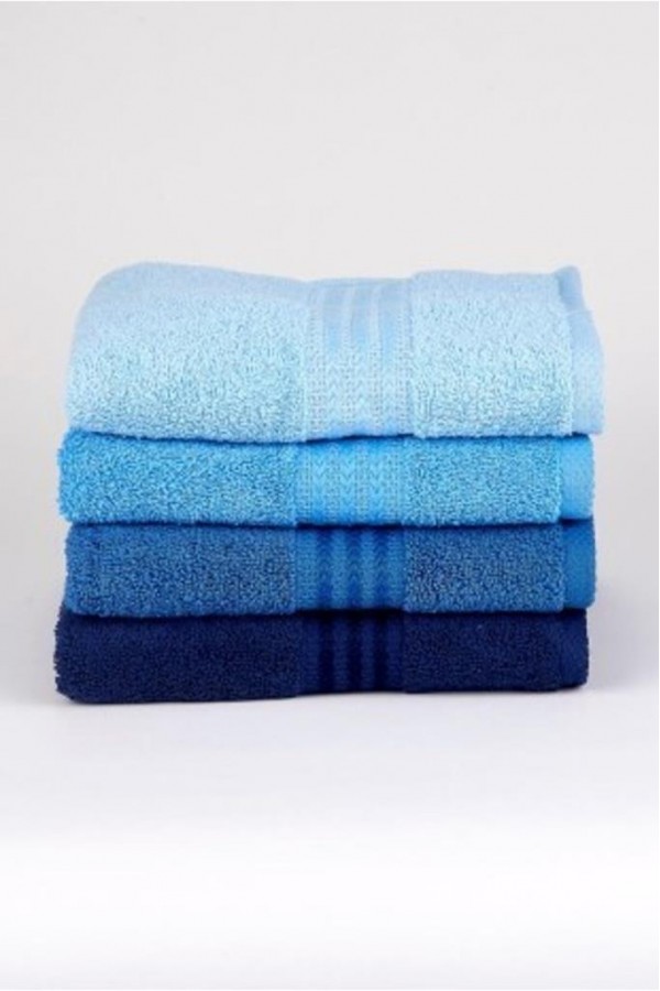 Hobby Rainbow 4´lü 50x90 Havlu Seti Mavi