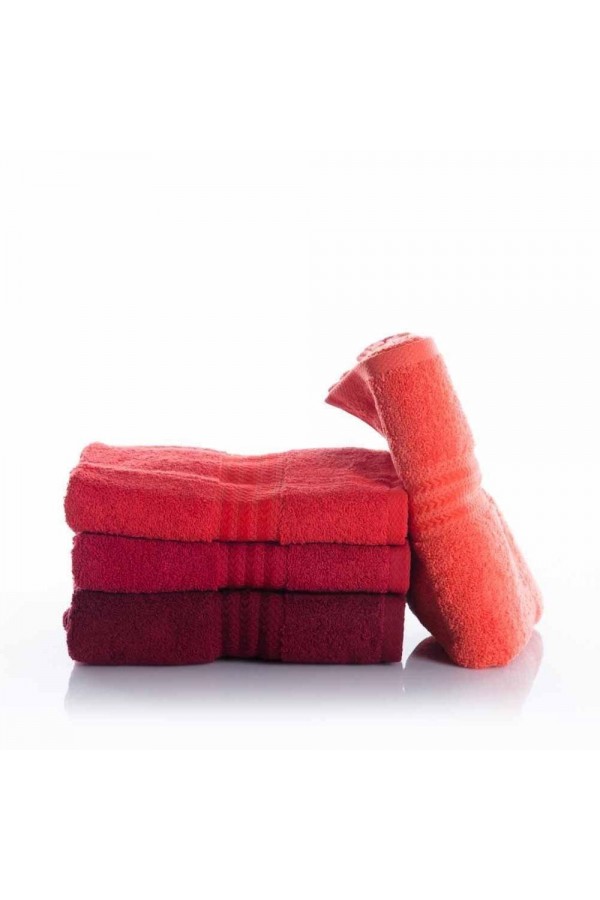 Hobby Rainbow 70X140 4´lü Havlu Seti Kırmızı