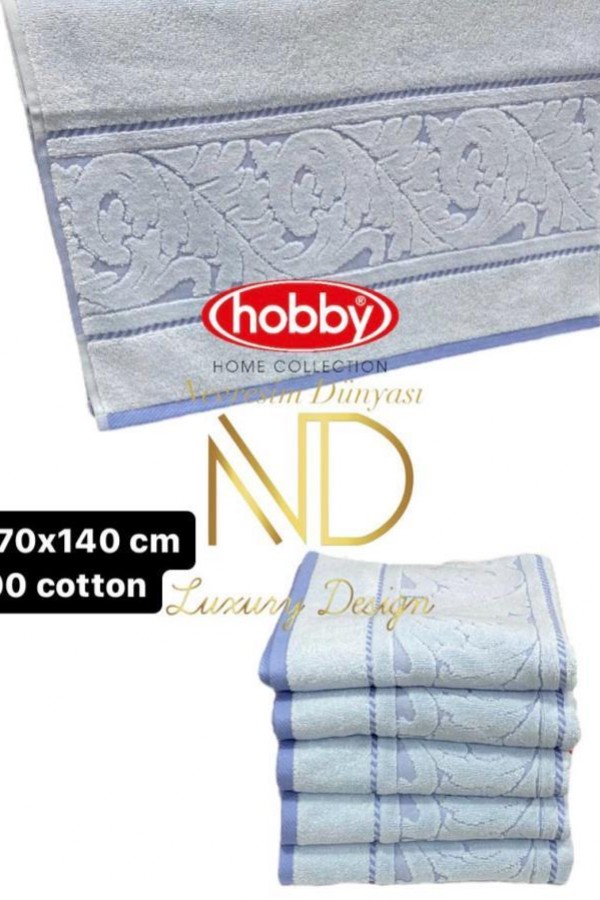 Hobby Sultan Mavi 70x140 6'lı Havlu Seti