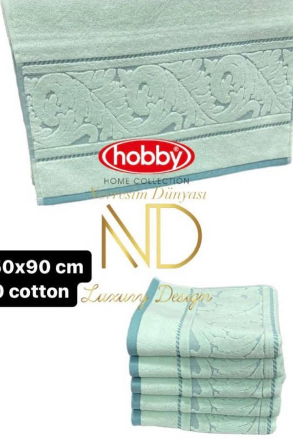 Hobby Sultan Mint 50x90 6'lı Havlu Seti