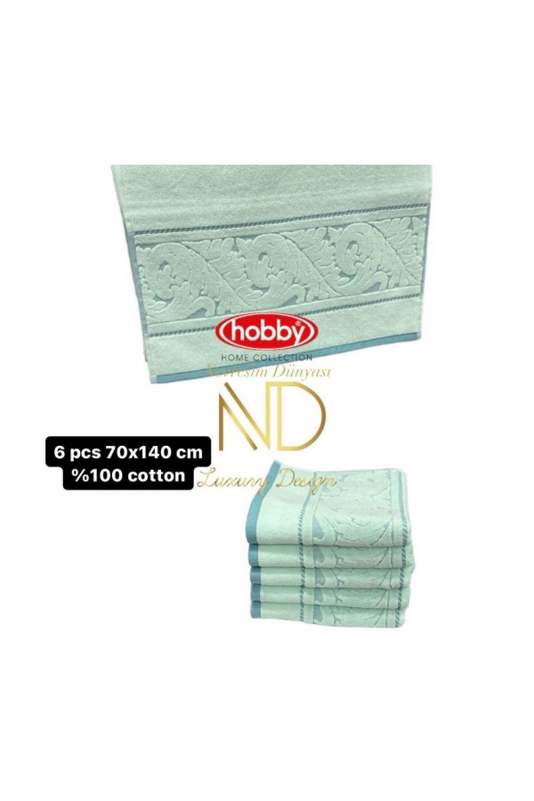 Hobby Sultan Mint 70x140 6'lı Havlu Seti