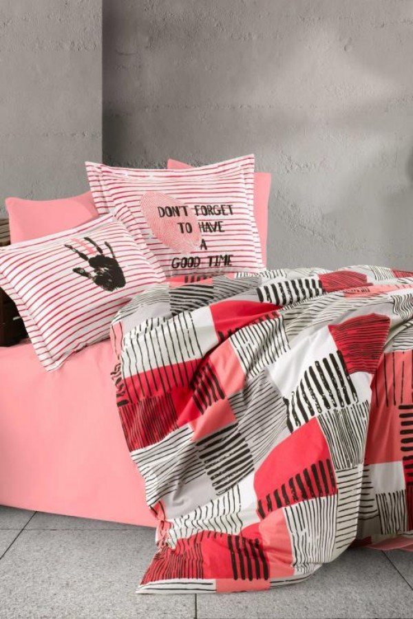 Hobby Tek Kişilik Poplin Nevresim Takımı Bermuda Koral