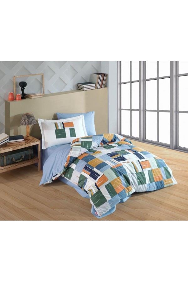 Hobby Tek Kişilik Poplin Nevresim Takımı Dream Oranj