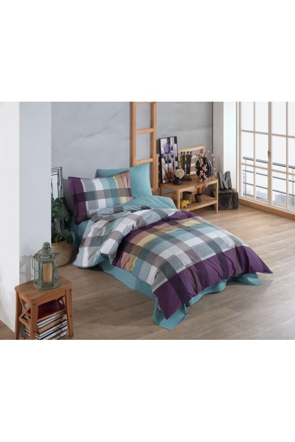 Hobby Tek Kişilik Poplin Nevresim Takımı Virginia Bordo