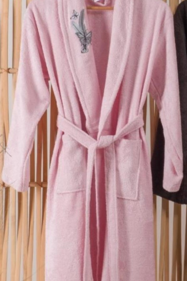 Nevresim Dünyası Bambu Tek Bornoz Pembe Nevresim Dünyası Bambu Tek Bornoz Pembe