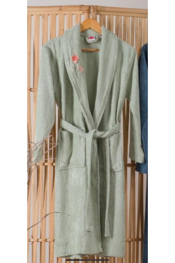 Nevresim Dünyası Bambu Tek Bornoz Yeşil