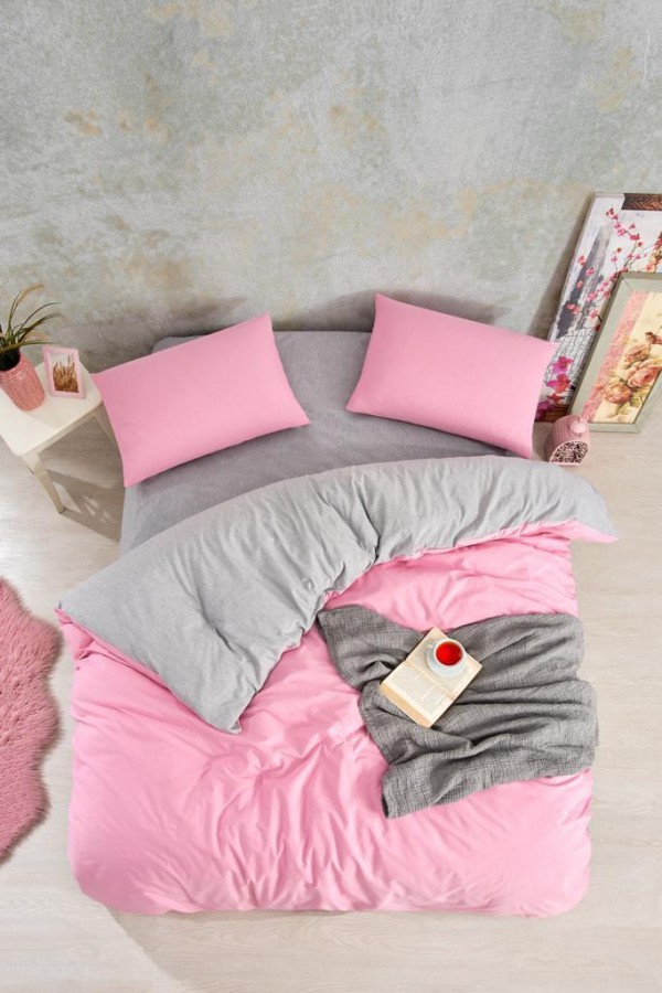 Nevresim Dünyası Düz Renk Pembe Çift Kişilik Nevresim Takımı Nevresim Dünyası Düz Renk Pembe Çift Kişilik Nevresim Takımı