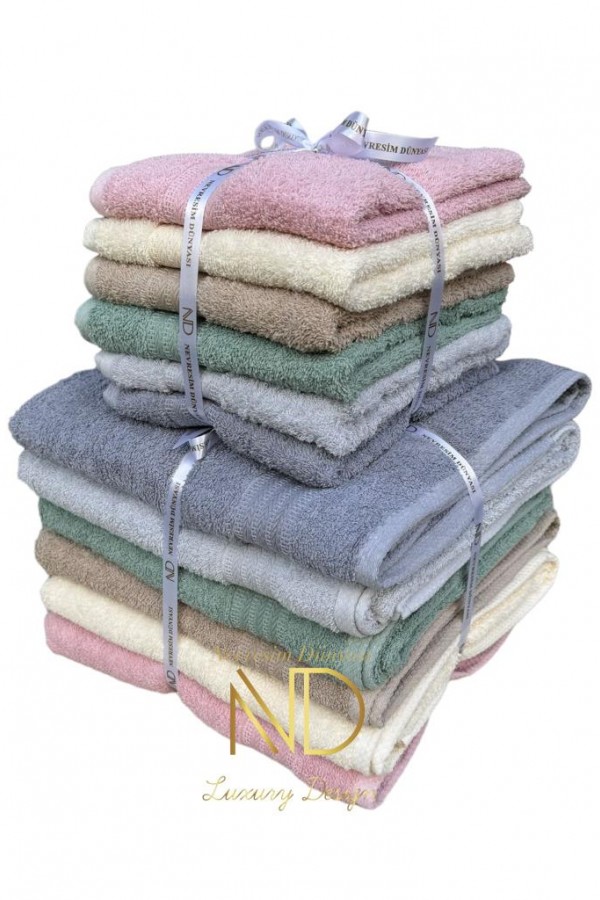 NEVRESİM DÜNYASI KOLEKSİYON 6LI 100x150/50x90 HAVLU SETİ NEVRESİM DÜNYASI KOLEKSİYON 6LI 100x150/50x90 HAVLU SETİ