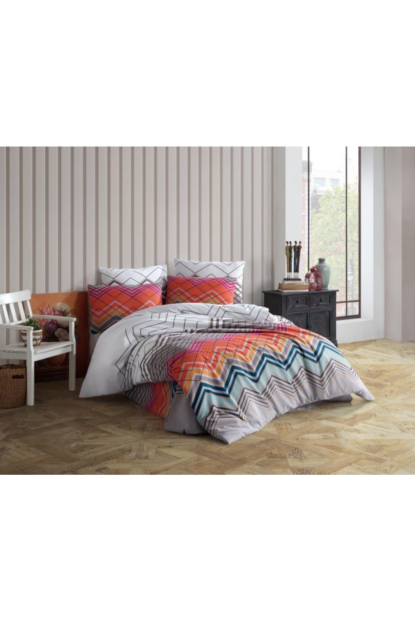 Nevresim Dünyası Moda Ranforce Çift Kişilik Nevresim Takımı Çağrı