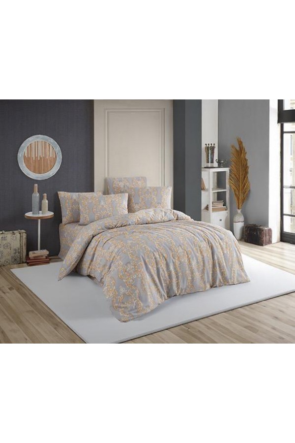 Nevresim Dünyası Moda Ranforce Çift Kişilik Nevresim Takımı Sarmaşık