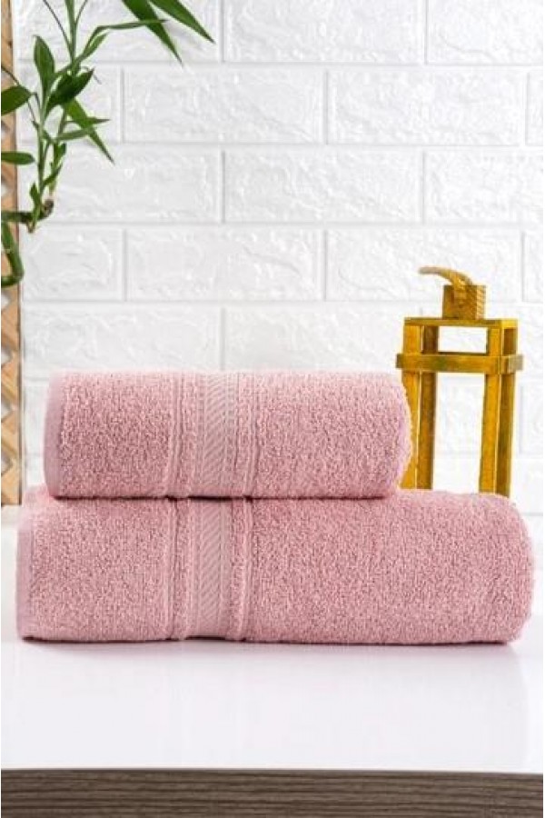 Nevresim Dünyası Pudra 2'li Havlu Seti