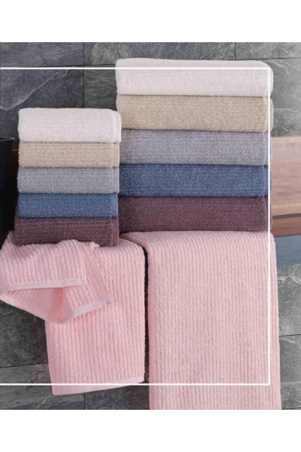 Nevresim Dünyası NH Alfa 6'lı havlu 90x150cm