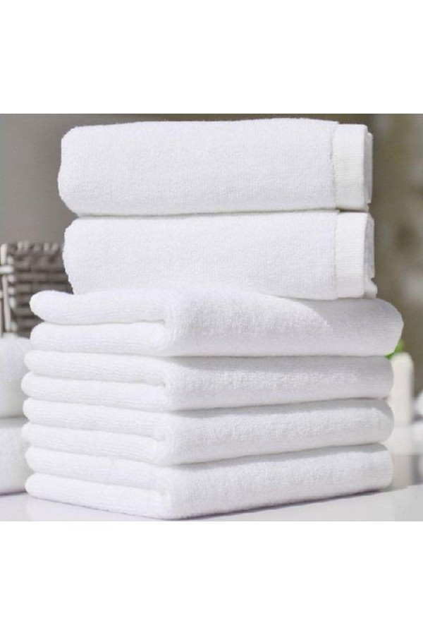 Nevresim Dünyası Otel Tipi 50x90 Yüz Havlusu Beyaz