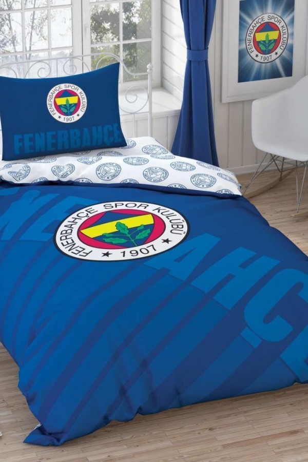 Taç Lisanslı Tek Kişilik Nevresim Takımı Fenerbahçe Lacivert Logo Taç Lisanslı Tek Kişilik Nevresim Takımı Fenerbahçe Lacivert Logo