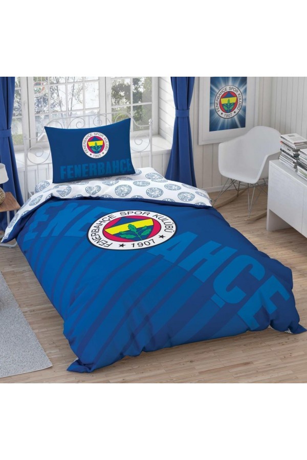 Taç Lisanslı Tek Kişilik Nevresim Takımı Fenerbahçe Lacivert Logo Taç Lisanslı Tek Kişilik Nevresim Takımı Fenerbahçe Lacivert Logo