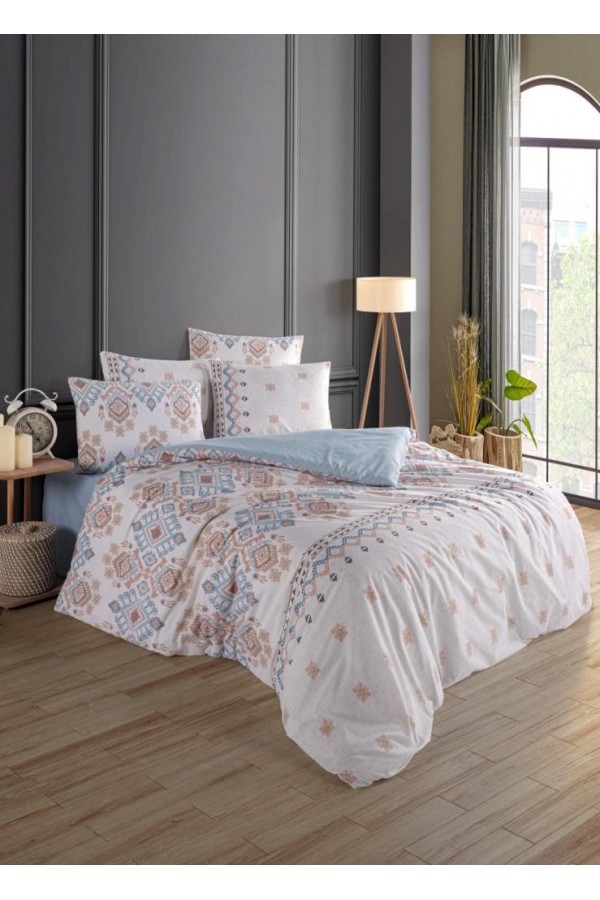 Nevresim Dünyası Ranforce Çift Kişilik Nevresim Takımı Meyar