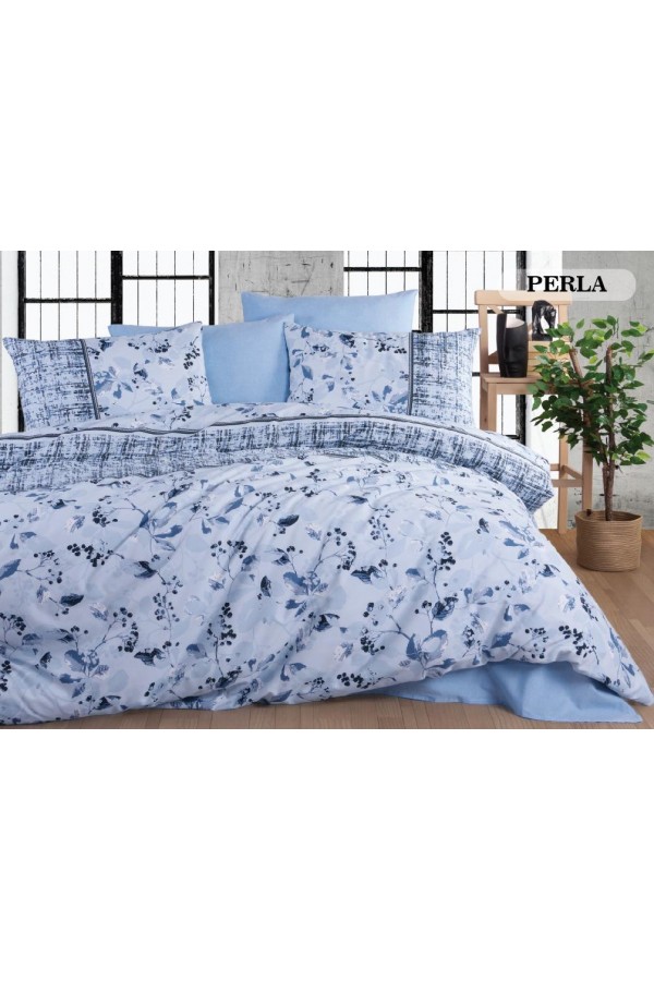 Nevresim Dünyası Ranforce Çift Kişilik Nevresim Takımı Perla