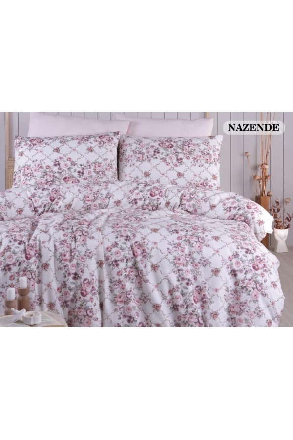 Nevresim Dünyası Ranforce Çift Kişilik Nevresim Takımı Nazende