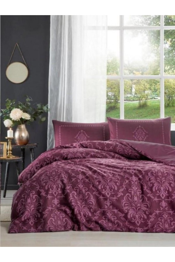 Özdilek Çift Kişilik Ranforce Nevresim Takımı Antico Mürdüm Özdilek Çift Kişilik Ranforce Nevresim Takımı Antico Mürdüm