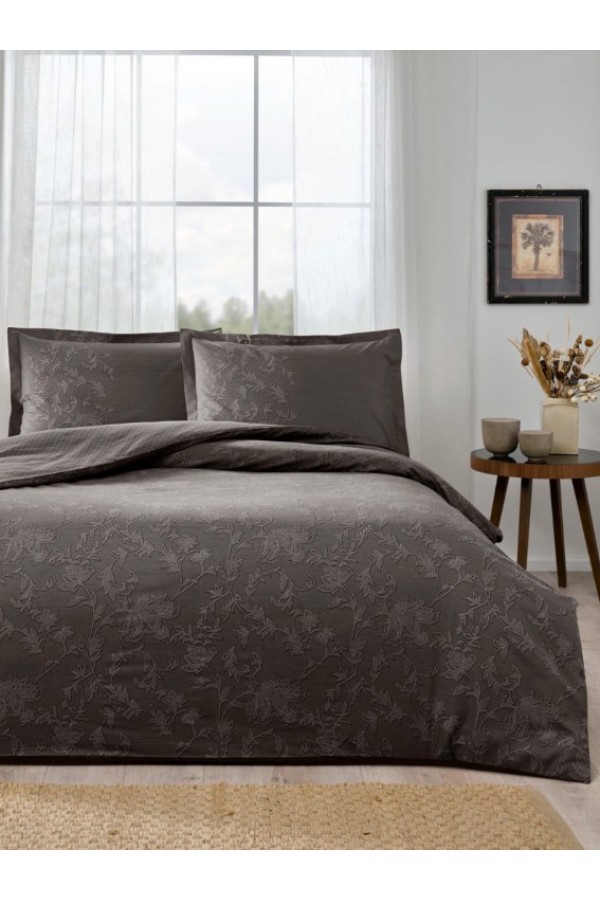 Özdilek Çift Kişilik Ranforce Nevresim Takımı Barocco Kahve