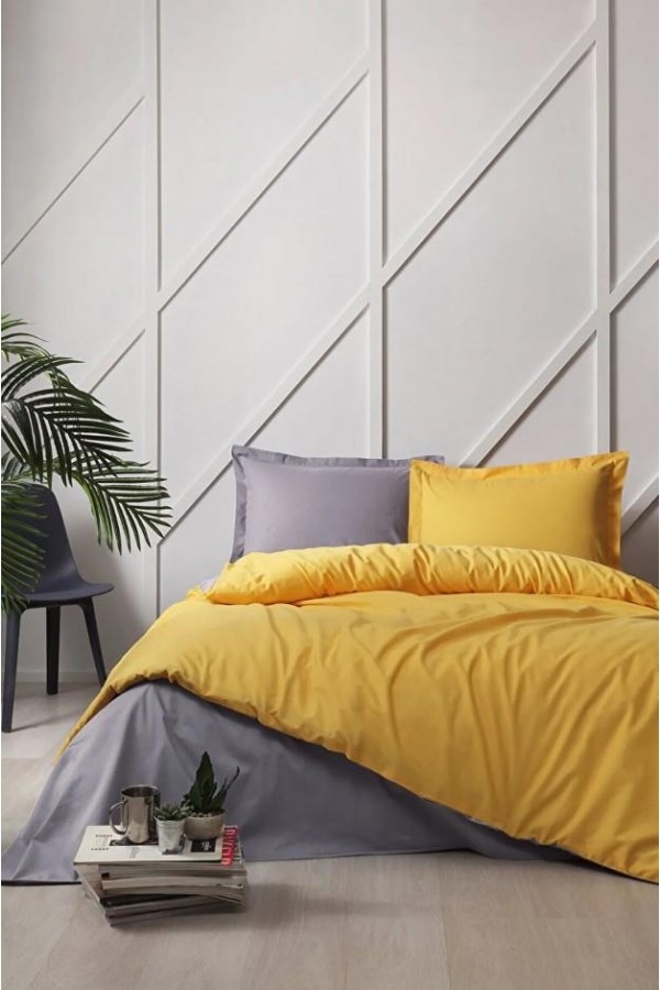 Özdilek Çift Kişilik Ranforce Nevresim Takımı Colormix Gold Antrasit Özdilek Çift Kişilik Ranforce Nevresim Takımı Colormix Gold Antrasit