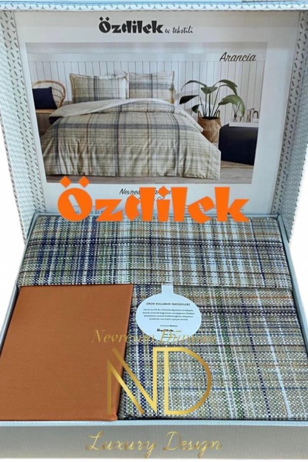 Özdilek Çift Kişilik Ranforce Nevresim Takımı Arancia Krem
