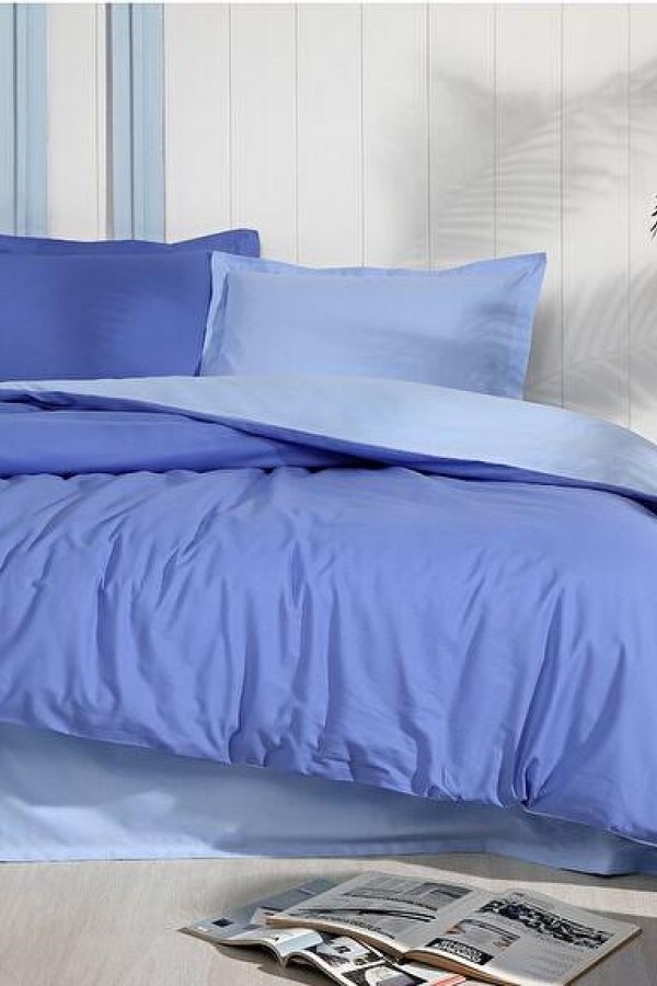 Özdilek Tek Kişilik Ranforce Nevresim Takımı Colormix Mint İndigo