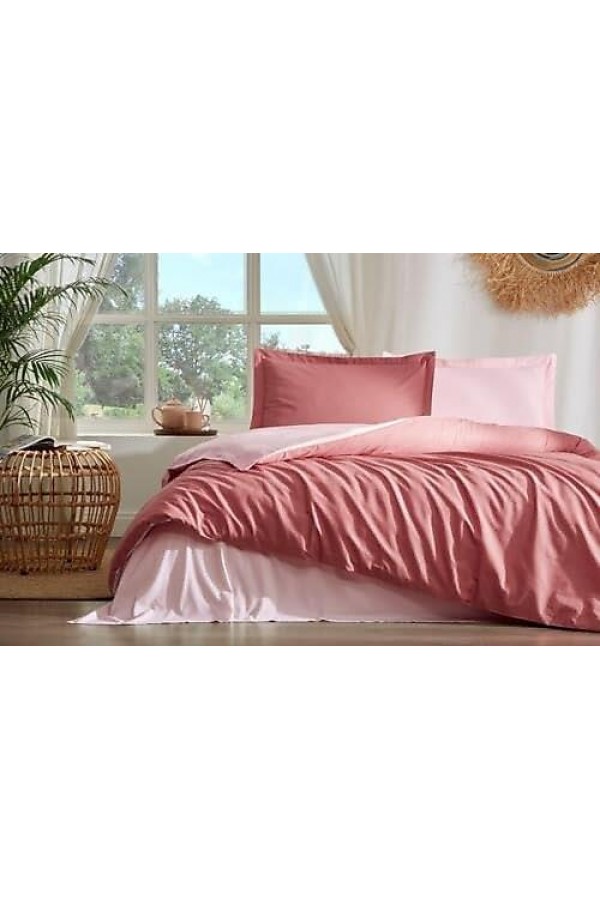 Özdilek Çift Kişilik Ranforce Nevresim Takımı Colourist Koyu Mercan Açık Mercan Özdilek Çift Kişilik Ranforce Nevresim Takımı Colourist Koyu Mercan Açık Mercan