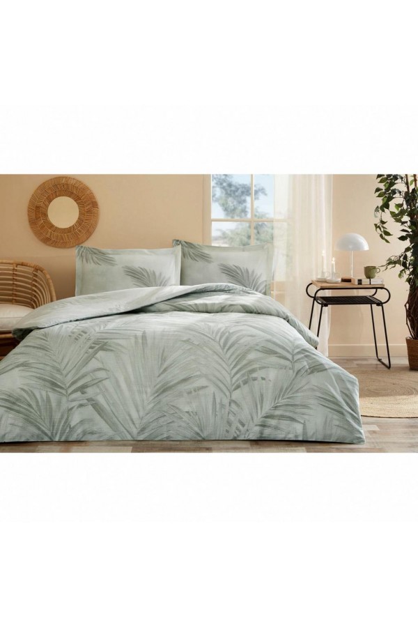 Özdilek Çift Kişilik Ranforce Nevresim Takımı Ravenea Yeşil