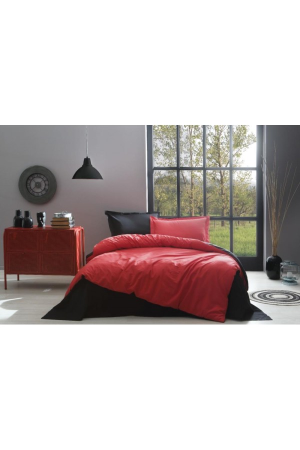 Özdilek Çift Kişilik Ranforce Nevresim Takımı Colormix Kırmızı Siyah Özdilek Çift Kişilik Ranforce Nevresim Takımı Colormix Kırmızı Siyah