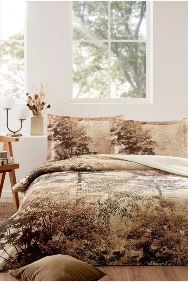 Özdilek Çift Kişilik Ranforce Nevresim Takımı Tanne Oranj 8697353629334