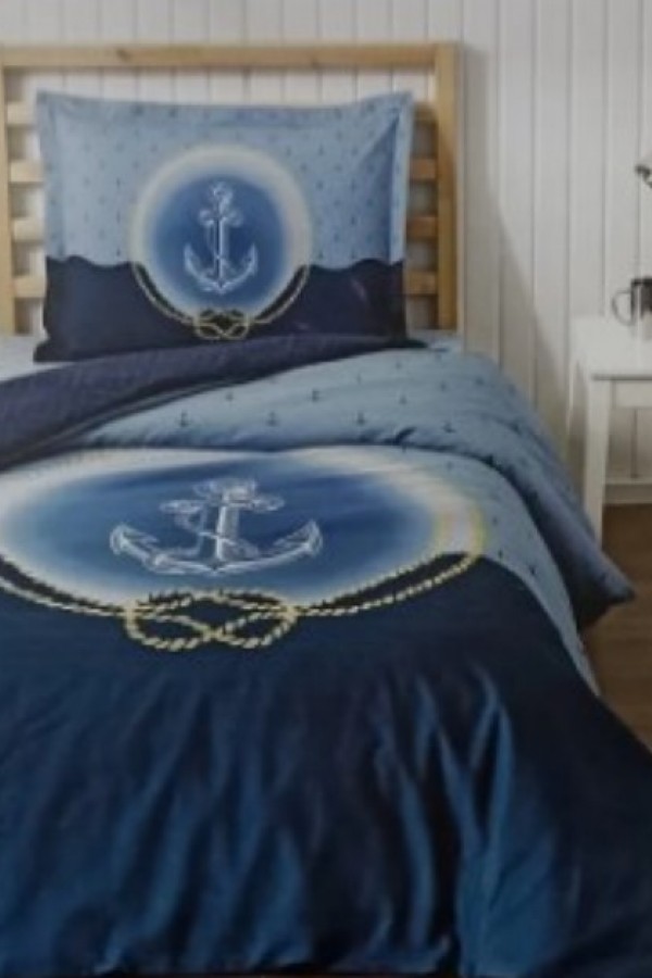 Özdilek Tek Kişilik Ranforce Nevresim Takımı Blue Wave